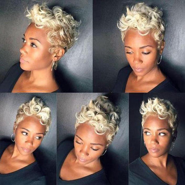 Gorgeous Short Curly Synthetic Hair Wig for Black Women