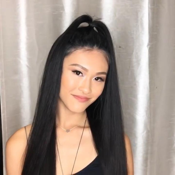 Black long braid wig— 140%(EXTRA THICK AS IN VIDEO)