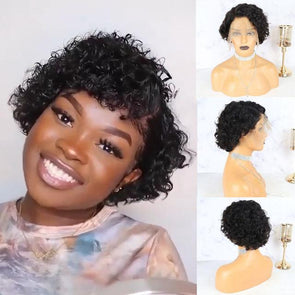 Water Wave Short Pixie Cut Wig