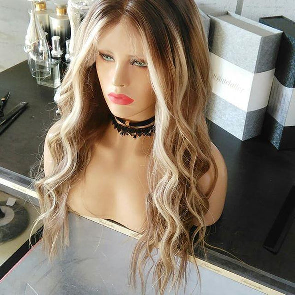 Hightlight blonde hair wig—140%(EXTRA THICK AS IN VIDEO)