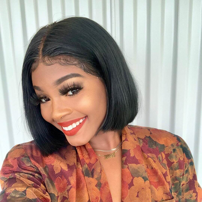 Short Bob Wigs Straight Wigs Pre Plucked With Baby Hair Glueless Wig