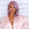 Lavender short hair wig