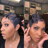 Super Short Wig Layered Straight Wig For Black Women