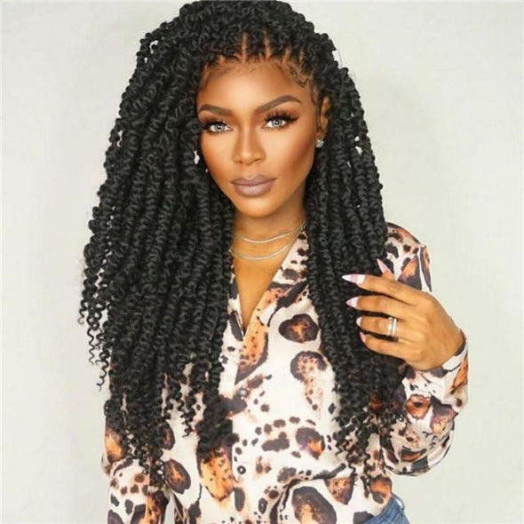 Black Prepluck Glueless Fashion Braid Wigs-1