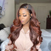 Glueless Brown Long Body Wave Wig