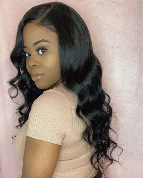 22 Inch Body Wave Natural Brown or Jet Black