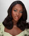 O.U Style Black Glueless Natural Wig-16