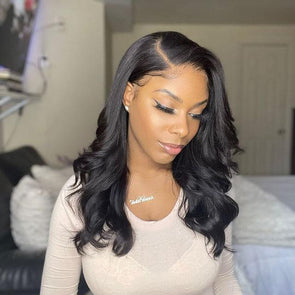 20' Glueless Black Wavy Wig