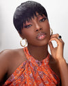 O.U Style Pixie Cut Wig Glueless Natural Wig-19