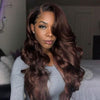 Glueless Coffee Color Long Wavy Wig