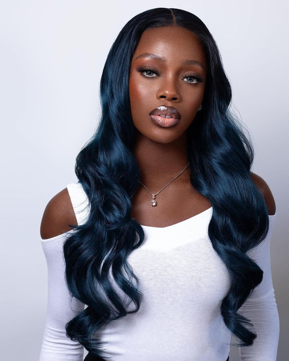 O.U Style Blue Wave Glueless Natural Wig-1