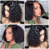 Black Curly Bob Short Wig