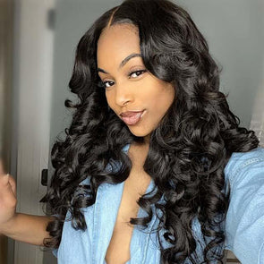 Loose Wave Long Black Wig