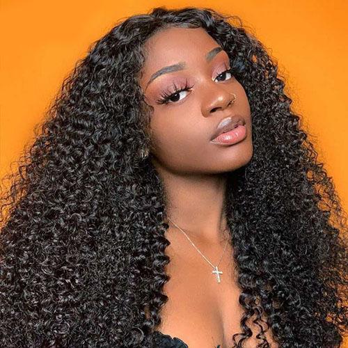 22"Long Kinky Curly Wig