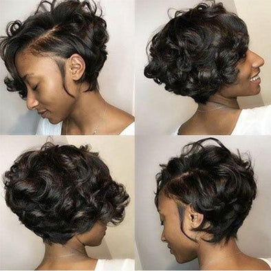 Black Wave Brazilian Pixie Wigs