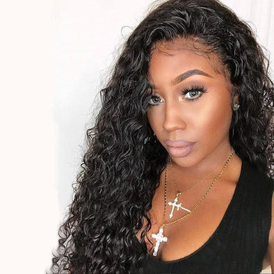 Black Deep Wave Wig-140%(Extra Thick As In Video)