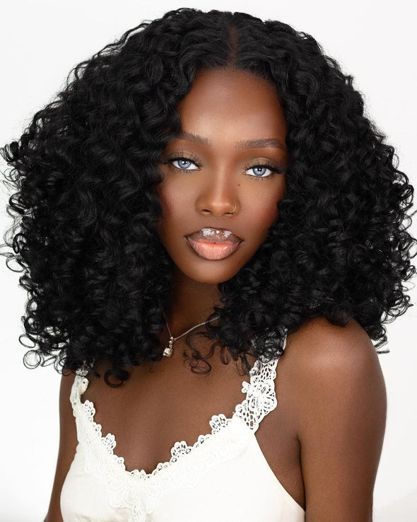 O.U Style Short Curly Glueless Natural Wig-21