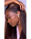 Highlighted Brown Front Lace No Glue Reality Wig