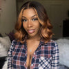 16" Glueless Light Brown Shoulder Wig