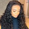 Prepluck Black Elegant Curly Glueless Hair