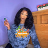 Black 18in Mid-length Deep Curly Wig