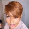 Fashion Short Brown Wig Pixie Cut Style for Women