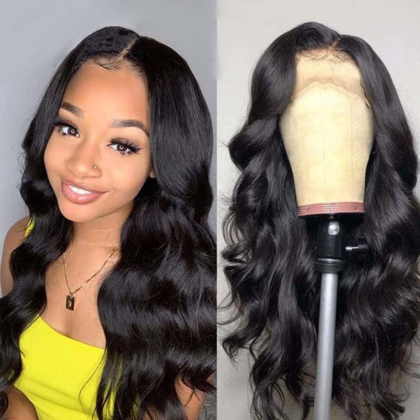 Body Wave Long Black Wig