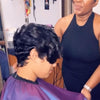 2021 Short Curly Hair Pixie Cut Wig