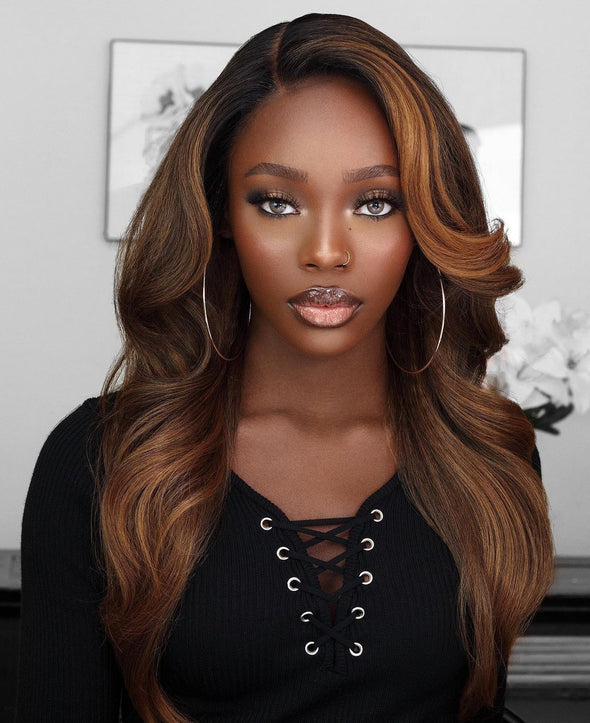 O.U Style Long Wave Glueless Natural Wig-37