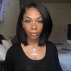 14" Glueless Bob Black Wig