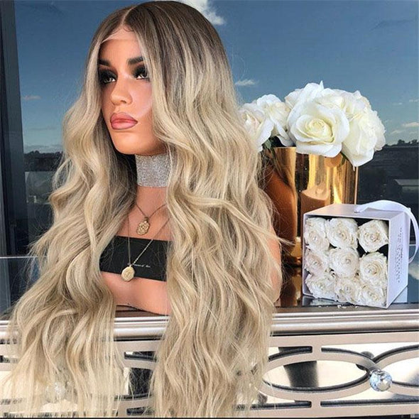 Platinum gradient wig