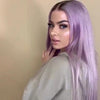 Luxury lavender purple wig