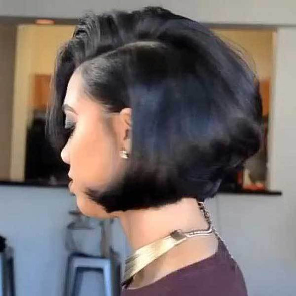 Body Wave Short Cut Frontal Wig-140%(Extra Thick As In Video)