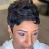 2021 Black Pixie Cut Wig for Black Women