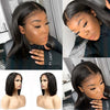 Black Bob Wig Real Short Straight Wig