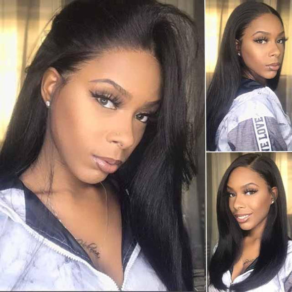 Front Wig Brazilian Straight Wig