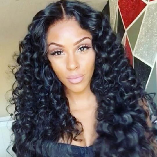 Nice bronze black curly hair