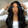 New Glueless Black Long Wavy Wig