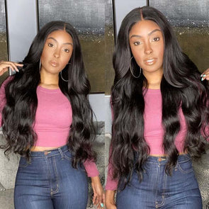 Body Wave Wigs Black Brazilian Hair