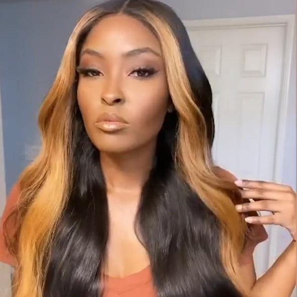 Hot Sale Long Black Brown Brazilian Wig