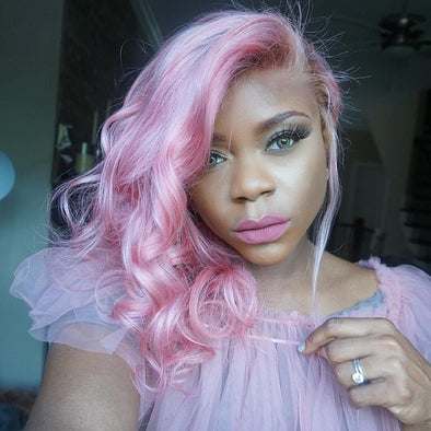 PINK Prepluck Glueless Fashion Virgin Hair Wigs-50