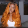 Wave Long Orange Brazilian Wig