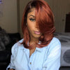 18" Shoulder Glueless Orange Wig