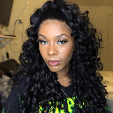 Glueless Black Curly Wig