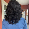 16" Glueless Black Short Wave Wig