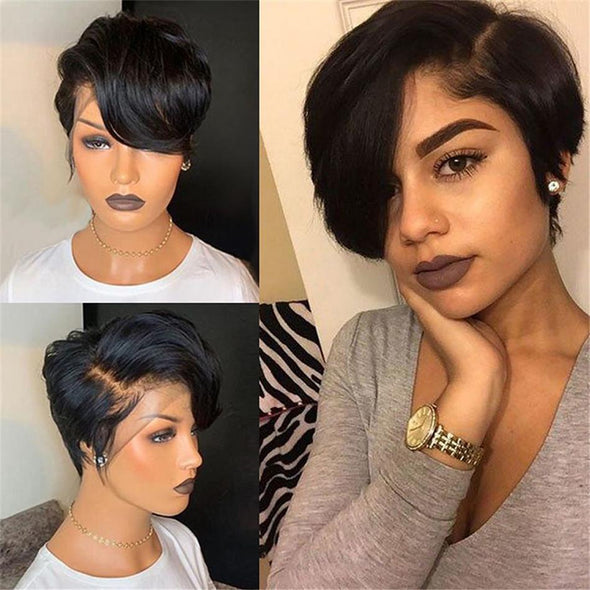 Cut Wig Finger Wave Wig Short Curly  Wigs For Women  Bob Wig