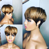 Black Brown Short Wig